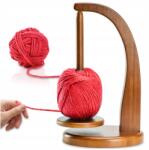  Fából Készült Fonaltartó kötőtű készítő állvány horgolótű mágnes (007410)