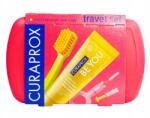 CURAPROX Travel Set, utazó szett, sötét rózsaszín (7612412429909)