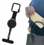  Kihúzható kulcstartó nyakpántos acélkábellel, visszahúzható (Uxxu320383)