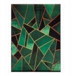 StandHeiz Szőnyeg Zöld 220X160 CM Geometrikus Csúszásgátló Szoba Háromszögek Bcf (5)