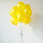 PartyBee Kristály lufi szett sárga 30cm 20db