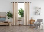  Draperie opaca DUNES VELVET 140x250 cm, crem Agatat: Inele metalice