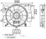 MAHLE Ventilátor chladenia motora MAHLE CFF 740 000S (CFF 740 000S)