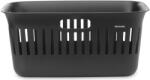 Brabantia Collect-It Laundry Basket szennyeskosár, 40L, 3db fogantyúval, szellőző nyílásokkal, újrahasznosított műanyag, fekete - 244087 (244087)