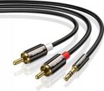 UGREEN Jack kábel 3.5mm 2RCA Aux 1M aranyozott csatlakozók (10749)