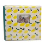 P&O Citromos könyvkötött ablakos fényképalbum - műbőr borítás - 200 db 10x15 cm (BBM46200-2-BABY14-CITROMOS)