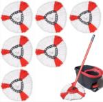  6x Forgó Felmosó Utántöltő Helyettesítő 36 CM XL Turbó Felmosó Utántöltő (Wkład mop obrotowy 6 szt frizlo)