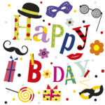 POL-MAK Happy Birthday Funny szalvéta 20 db-os 33x33 cm (PKK032071)