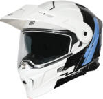 ORIGINE Casca moto Origine Adventure Cyborg rabatabila cu ochelari, culoare alb negru, marime L (2040340181001L) - mxenduro