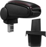  Cotieră pentru Škoda Octavia 2 II (02.2004-06.2013) negru piele ecologica cu cusatura rosie () (AVR-SKOC0720-N2R)