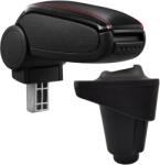  Cotieră pentru Fiat 500L (09.2012-) negru piele ecologica cu cusatura rosie () (AVR-FI500L20-N2R)