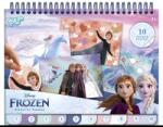 Totum Carte de colorat si abtibilduri cu numere Frozen (TT681576)
