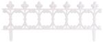 Strend Pro Garden Gard decorativ mini alb din plastic 87x34 cm, set 4 bucati (2212463)