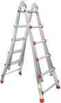 VERKE 4x5 állítható lépcső, alumínium, többfunkciós, V87101