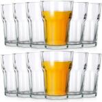 Vilde Pohárkészlet, Vilde, Vízhez, Gyümölcslé, Limonádé, Üveg, 12 db, 360 Ml, 8, 5X8, 5X12 cm, Átlátszó (SET409)