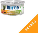 Monge Fruits Gyümölcsös Macskaeledel (Csirke és Gyümölcsök) - 24x80 g