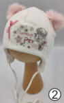  Marika téli sapka pamuttal bélelve (40) - kis cica ekrü