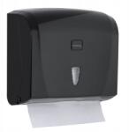 deClean Összecsukható papírtörlő adagoló fekete Abs (HS041B)