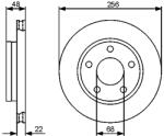 Bosch 0 986 479 463 Féktárcsa (1db)