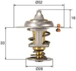 MAHLE Termostat chladenia MAHLE TX 327 92D (TX 327 92D)
