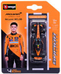 Bburago Bburago: McLaren MCL39 Norris F1 (2025) mașină de curse, model auto din metal, scară 1/64 (Lando Norris #4) (580019-30559)