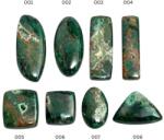  Cabochon Crisocola Druzy Oval , Dreptunghi , Triunghi si Neregulat 16-35x10-17x4-7 mm - 1 Buc