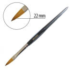 BrillBird - Vastag porcelán építő ecset - 8-as - Fekete