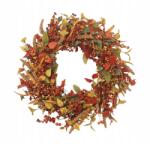 Ecarla Girlanda Dekoratív Koszorú Ajtóra Őszi Hortenzia (WSN29)