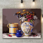 Pictorul Fericit Traditional Decor - Pictură pe numere Panza pictura