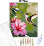  Tavaszi rododendron virágok - számfestő készlet - 60×70 cm (Keretre feszítve)