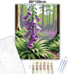  Tavaszi gyűszűvirág - számfestő készlet - 80×100 cm (Keretre feszítve)