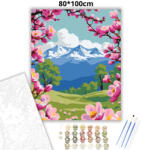  Tavaszi mandulavirágzás - számfestő készlet - 80×100 cm (Keret nélkül)