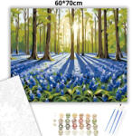  Napsütötte harangvirág mező - számfestő készlet - 60×70 cm (Keret nélkül)