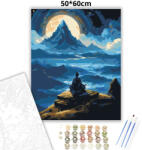  Holdfényes elmélyülés - számfestő készlet - 50×60 cm (Keret nélkül)