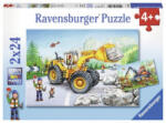 Ravensburger Verlag Ravensburger Kinderpuzzle - 07802 Bagger und Waldtraktor - Puzzle für Kinder ab 4 Jahren, mit 2x24 Teilen | Ravensburger