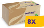Lucart Professional Lucart EcoNatural 130 T MAXI szalvéta - 2 rétegű, havanna, 30x30cm, 500 lap (Karton - 8 csomag) (831119W)