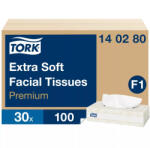 Tork Extra Soft dobozos kozmetikai kendő - 2 rétegű 100db (Karton - 30 csomag) (140280)