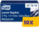 Tork Lunch szalvéta Sötétkék - 2 rétegű, 33x33cm, 1/4 hajtás, 200 lap (Karton - 10 csg) (477215)