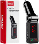 AMiO Autós Bluetooth FM Transzmitter és Töltő telefon kihangosítóval (04650)