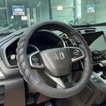 HD Bőr Kormányvédő 38cm Fekete-Kék (5008BBL)