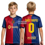  Saját névvel-számmal 2024/25-ös-LAMINE YAMAL Barcelona Replika gyerek mez