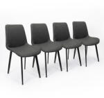 Inlea4Fun Étkezőszék 4 darab AIDA - sötétszürke (IN13-0050) - inlea