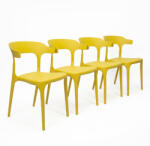 Inlea4Fun Étkezőszék 4 darab DELANI - sárga (IN13-0033) - inlea