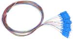 Extralink PIGTAILS SET SC/UPC SM G. 657A1 12PCS 12-COLOURS cablu InfiniBand/fibră optică 1, 5 m Pigtail FTTH Negru, Albastru, Cyan, Verde, Gri, Albastru deschis, Portocală, Roz, Purpuriu, Roşu, Alb, Galben (EX.