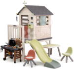 Smoby Căsuța pe piloni cu apă curgătoare în bucătărie House On Stilts Life Smoby cu tobogan și Filtru UV (SM810301-P) Casuta pentru copii
