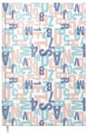 ARTPRESS Agenda A5 nedatata ArtPress, 100 file, 80g/mp, Motiv letters (AGENDALETTERS)