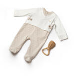BabyCosy Salopeta eleganta TeddyBear, BabyCosy, 100% bumbac organic (Marime: 6-9 luni) (BC-CSY8106-6) - roua