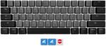 SHARKOON Skiller SAC20 S4 Keycap szett ANSI fekete (62 db) (4044951037469)