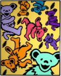 The Grateful Dead Dancing Bears & Lightning Bolts Магнит (<![CDATA[GRATEMAG25]]>)