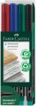 Faber-Castell Multimark tartós marker, F hegy, 4 db (FC151304)